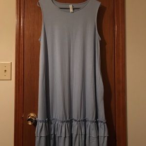 Sleeveless ruffle dress